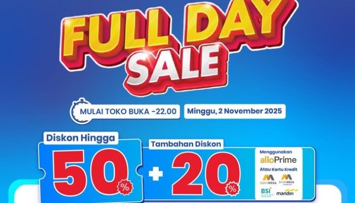 Sudah Gajian Nih! Jangan Lewatkan Transmart Full Day Sale, Diskon 50% + 20% Besok!