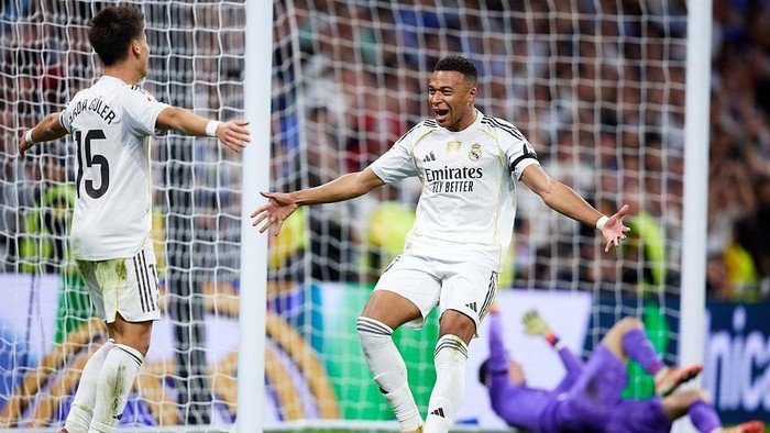 **Mbappe Menyapu Bersih, Madrid Dominasi Valencia 4-0 di Bernabeu**