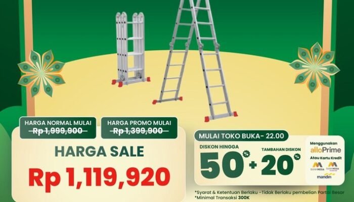 “Merapat! Tangga Multifungsi Banting Harga di Transmart Full Day Sale”